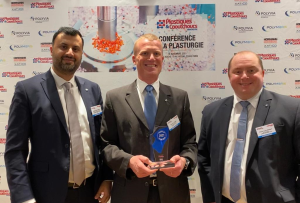 Left to right: Kashif Choudhry, group marketing manager, LINDAL Group; Romain Tesse, general manager, LINDAL France; Pierre Louis Sigaut, head of sales, LINDAL France