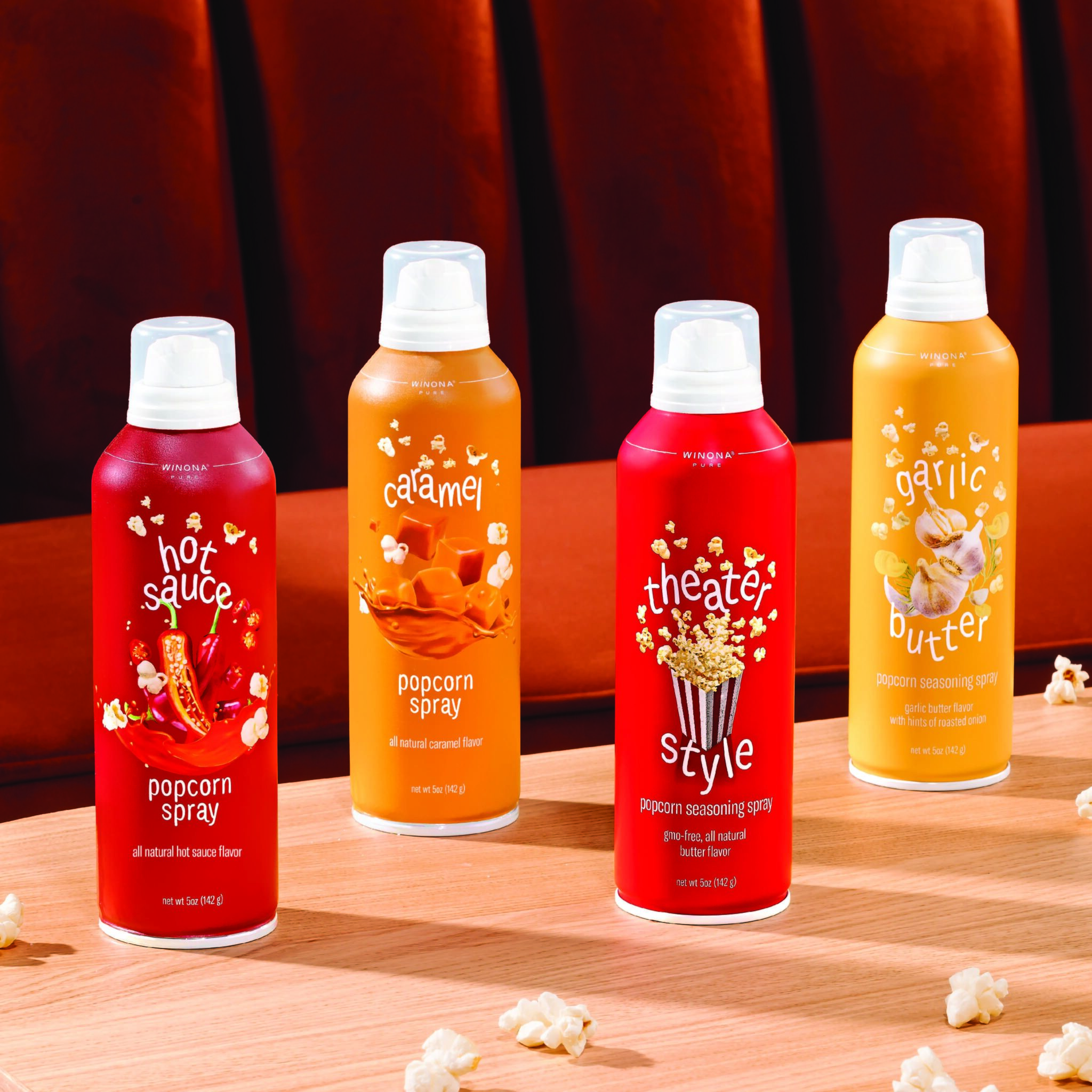 Popcorn Sprayed Starco Brands expands Winona Pure popcorn spray line