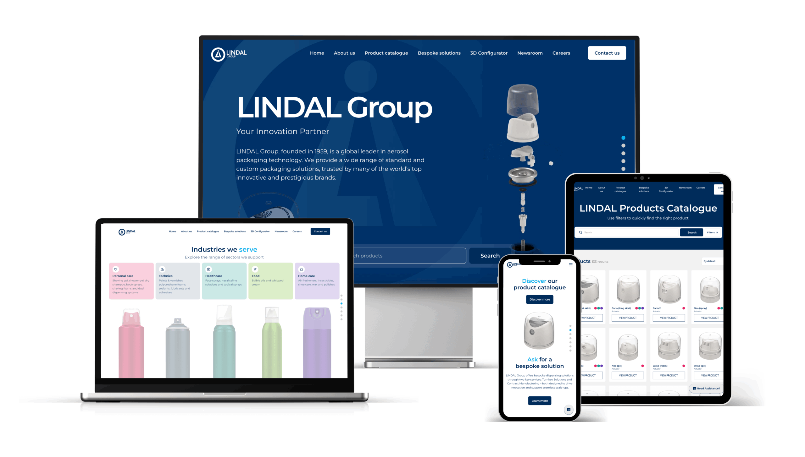 LINDAL Group’s redesigned website enhances digital experience for aerosol industry