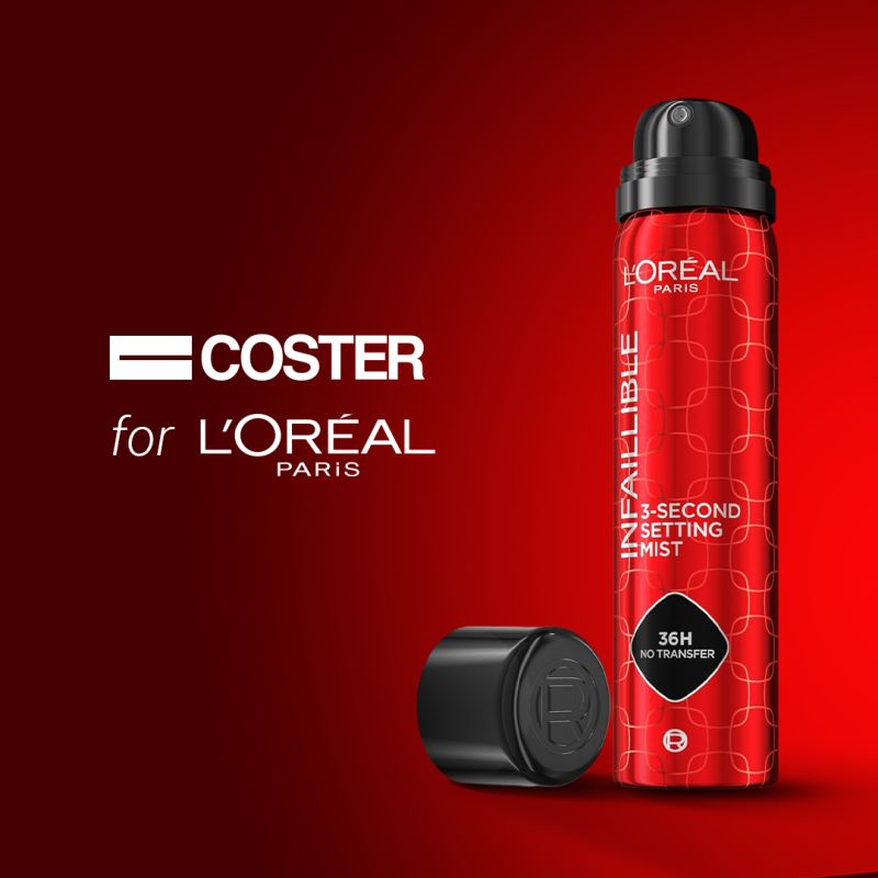 Coster delivers customised packaging solution for L’Oréal Paris Spray Infallible