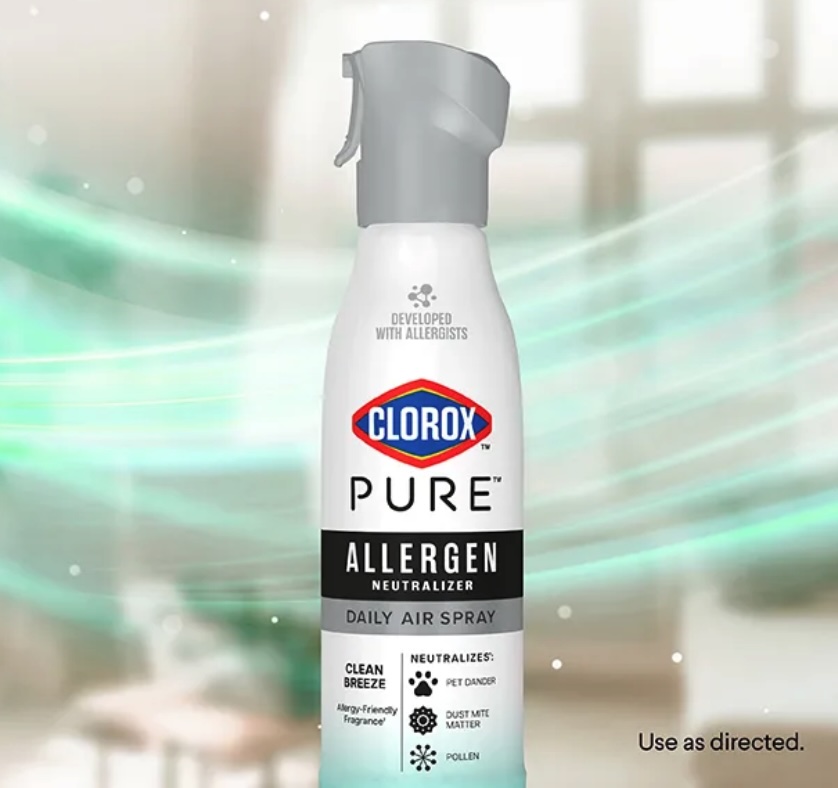 Clorox enters air care category with allergen neutraliser spray range