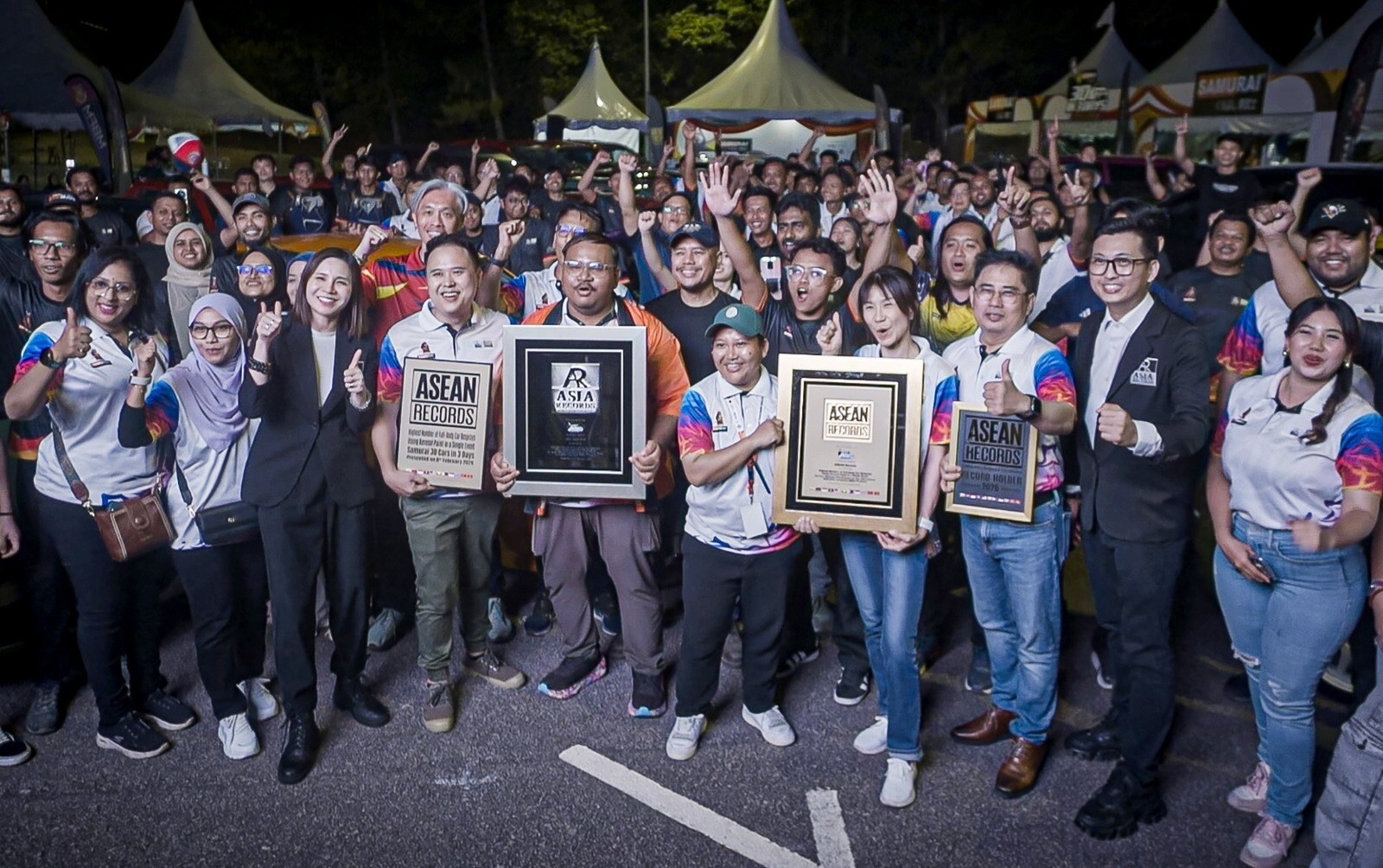 Samurai Paint sets regional records with mass aerosol car respray event