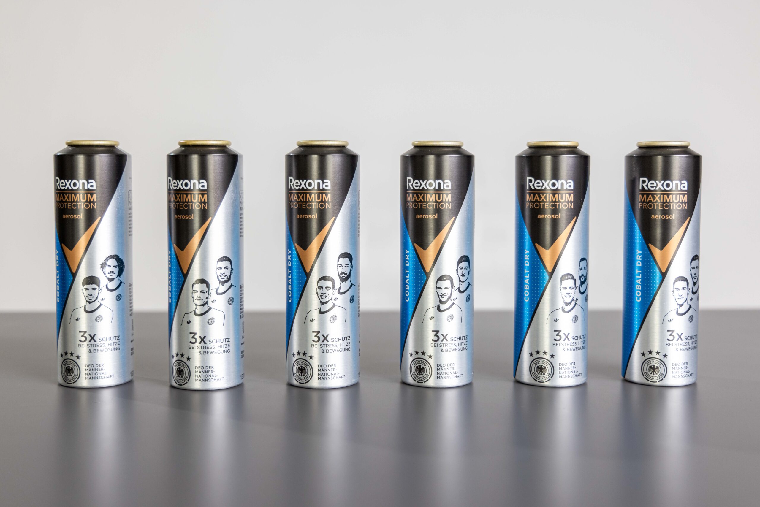 Ball produces six can designs for Unilever Rexona DFB edition using Dynamark PRO